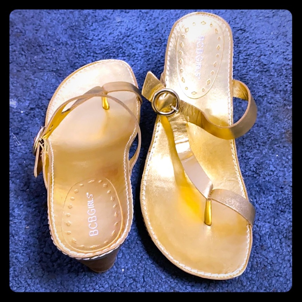 BCBG Girls wedge sandals